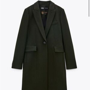 Zara Manteco Italian Wool Blend Coat